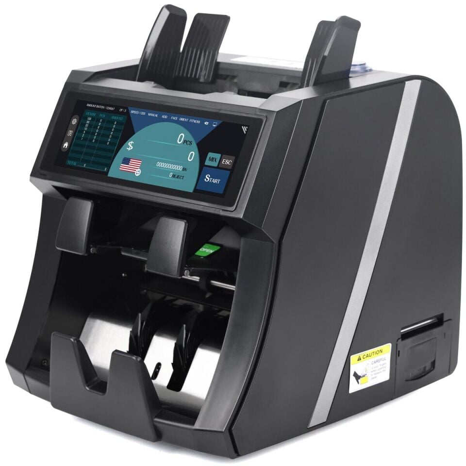 Sigma TSP Çift Katlı Para Sayma Makinesi - 21 Ülke, CIS Sensörlü, Kendinden Printerlı